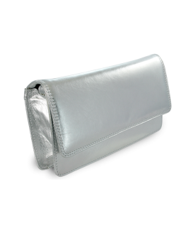 Stříbrné kožené psaníčko s popruhem 214-4071-27