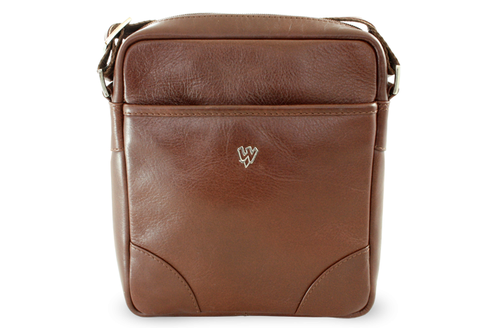 Malý hnědý kožený crossbag 215-1711-40