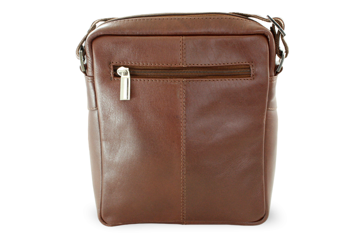 Malý hnědý kožený crossbag 215-1711-40