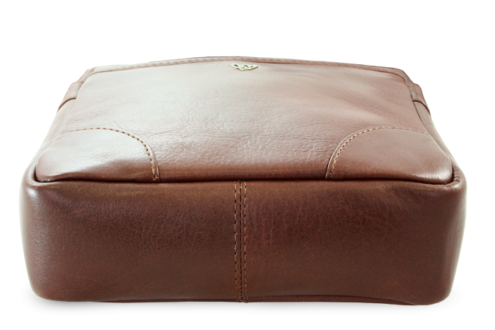 Malý hnědý kožený crossbag 215-1711-40