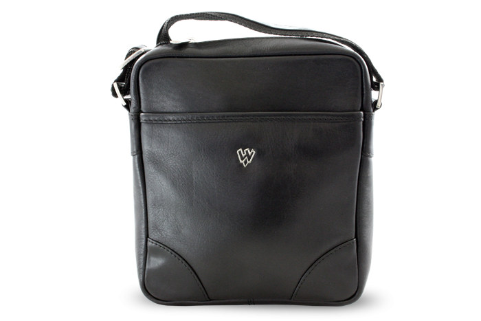 Malý černý kožený crossbag 215-1711-60