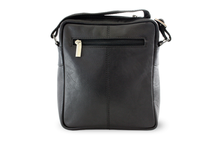 Malý černý kožený crossbag 215-1711-60