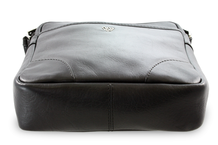 Malý černý kožený crossbag 215-1711-60
