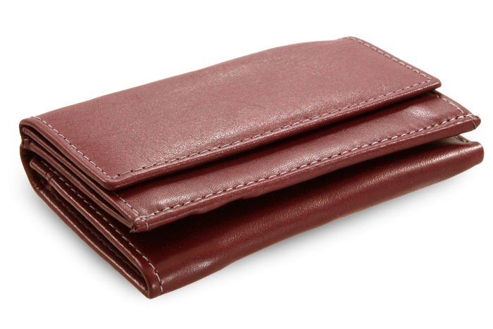 Burgundy dámská kožená mini peněženka 511-4392A-34