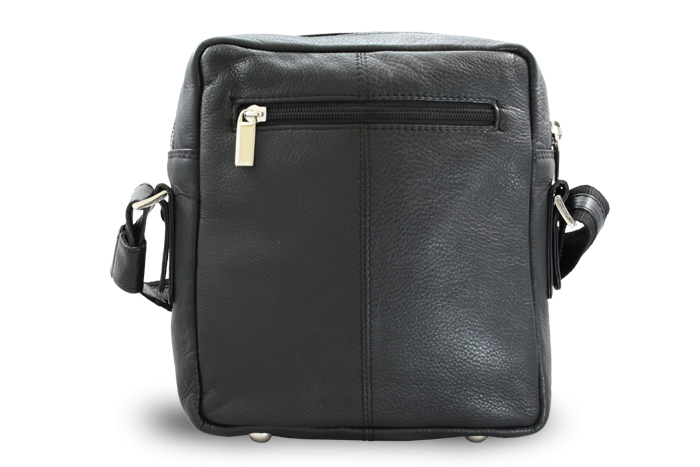 Malý černý kožený pánský crossbag 215-1919-60