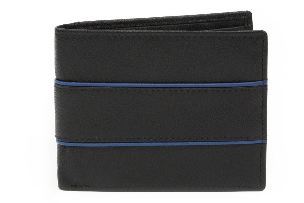 Černá kožená peněženka - dokladovka 513-1302-60/97