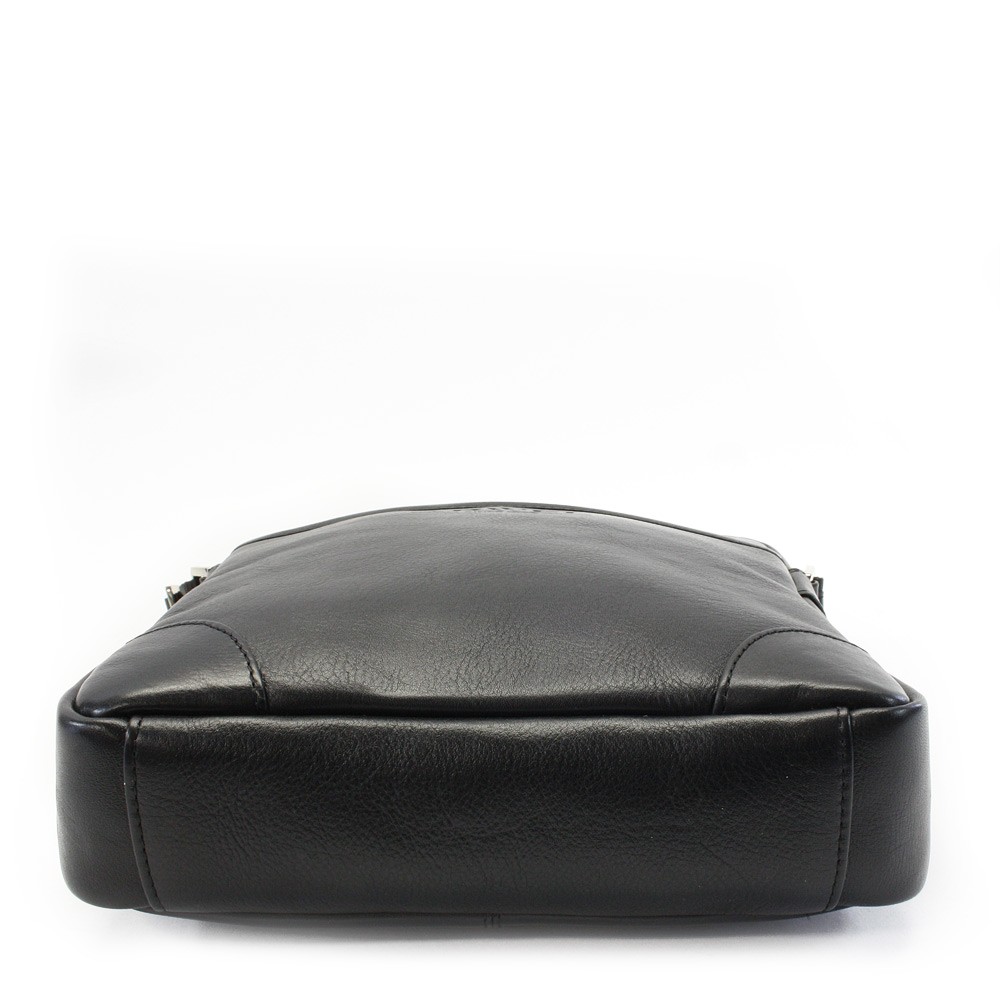 Černý kožený pánský crossbag 215-1713-60