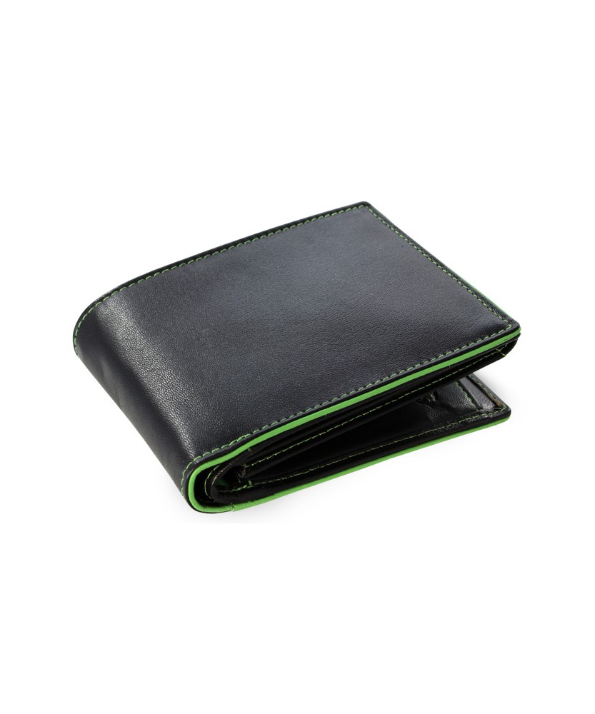 Černozelená pánská kožená peněženka s vnitřní zápinkou 513-8142-60/52