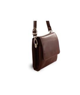 Malý hnědý kožený pánský crossbag 215-2189-40