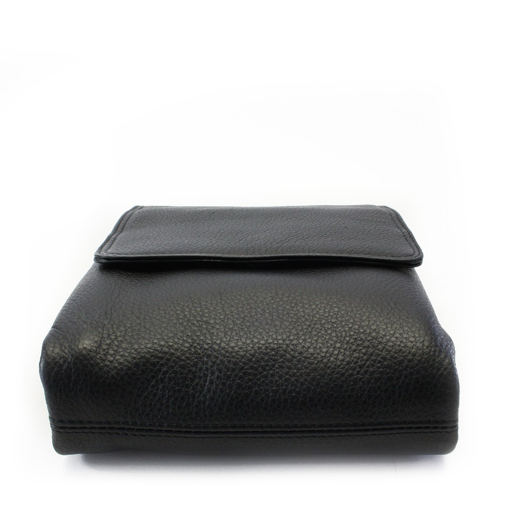 Malý černý kožený pánský crossbag 215-2189-60