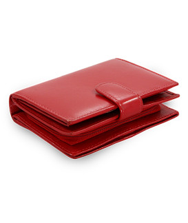 Červená sada dámské kabelky, peněženky a klíčenky 412-3013-9769-2418-31