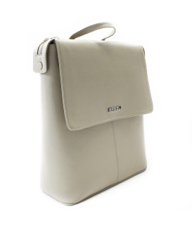 Šedobéžová sada dámského batohu, etue a klíčenky 412-1660-0025-2418-24