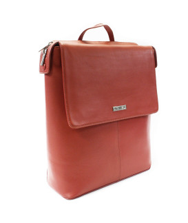 Tmavě růžová sada dámského batohu, etue a klíčenky 412-1660-0023-2418-35