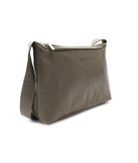 Šedohnědá sada dámské kabelky, peněženky a klíčenky 412-4003-1745-2418-26