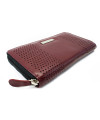 Vínově červená sada dámského batohu, peněženky a klíčenky 412-8955-4722-8104-34