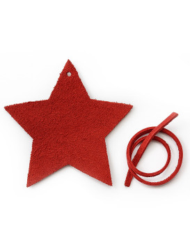 Červená vánoční ozdoba hvězda 619-1216-31