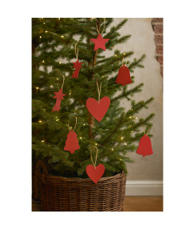 Červená vánoční ozdoba hvězda 619-1216-31