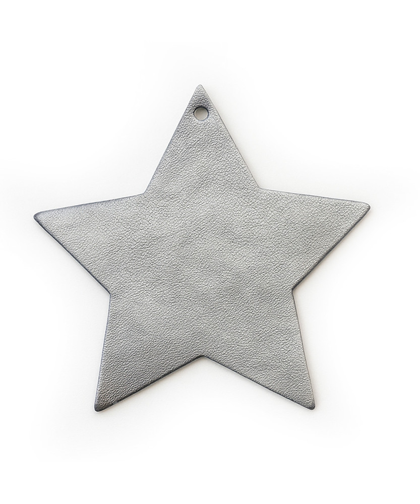 Tmavě stříbrná vánoční ozdoba hvězda 619-1216-29