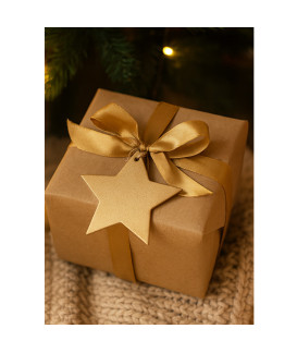 Zlatá vánoční ozdoba hvězda 619-1216-31