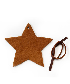 Hnědá vánoční ozdoba hvězda 619-1216-41
