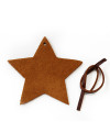 Hnědá vánoční ozdoba hvězda 619-1216-41