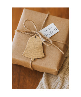 Zlatá vánoční ozdoba zvonek 619-1213-01