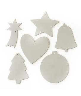 Světle šedá vánoční ozdoba zvonek 619-1213-20