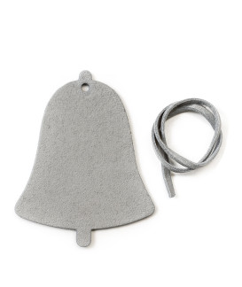 Tmavě stříbrná vánoční ozdoba zvonek 619-1213-01