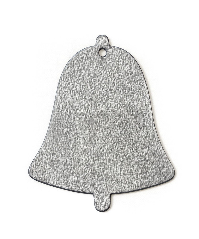 Tmavě stříbrná vánoční ozdoba zvonek 619-1213-01