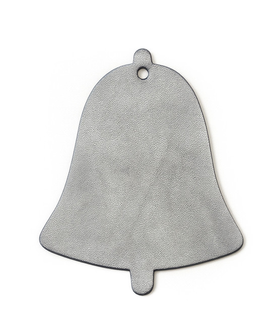 Tmavě stříbrná vánoční ozdoba zvonek 619-1213-01