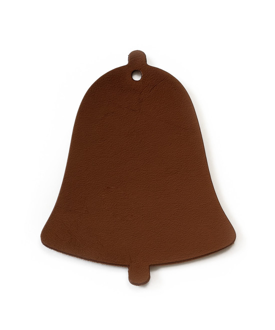 Hnědá vánoční ozdoba zvonek 619-1213-41