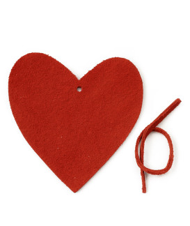Červená vánoční ozdoba srdce 619-1212-31