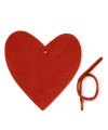 Červená vánoční ozdoba srdce 619-1212-31