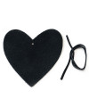 Černá vánoční ozdoba srdce 619-1212-60