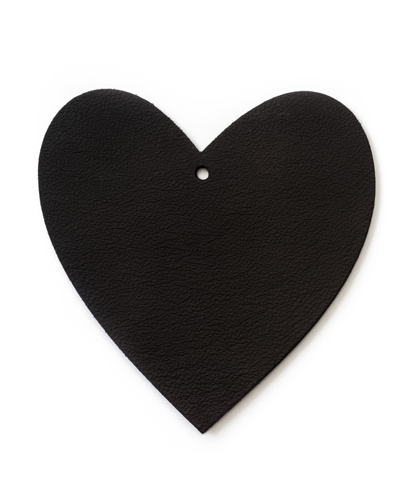 Černá vánoční ozdoba srdce 619-1212-60