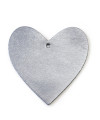 Tmavě stříbrná vánoční ozdoba srdce 619-1212-29