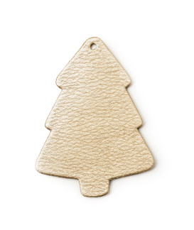 Zlatá vánoční ozdoba stromeček 619-1215-01