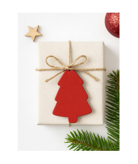 Červená vánoční ozdoba stromeček 619-1215-31