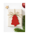 Červená vánoční ozdoba stromeček 619-1215-31
