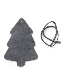 Tmavě stříbrná vánoční ozdoba stromeček 619-1215-29