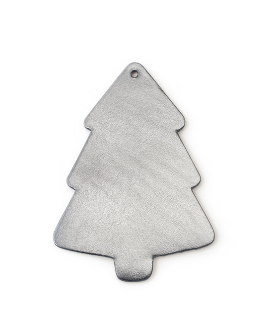 Tmavě stříbrná vánoční ozdoba stromeček 619-1215-29