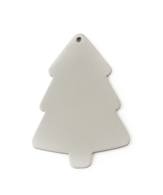 Světle šedý vánoční ozdoba stromeček 619-1215-20