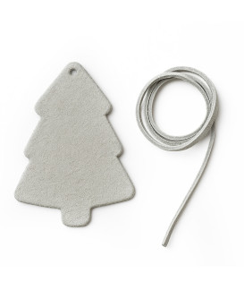 Světle šedý vánoční ozdoba stromeček 619-1215-20