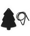 Černá vánoční ozdoba stromeček 619-1215-60