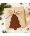 Hnědá vánoční ozdoba stromeček 619-1215-41