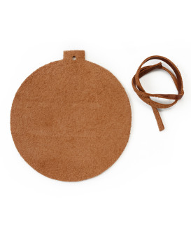 Hnědá vánoční ozdoba baňka 619-1211-41