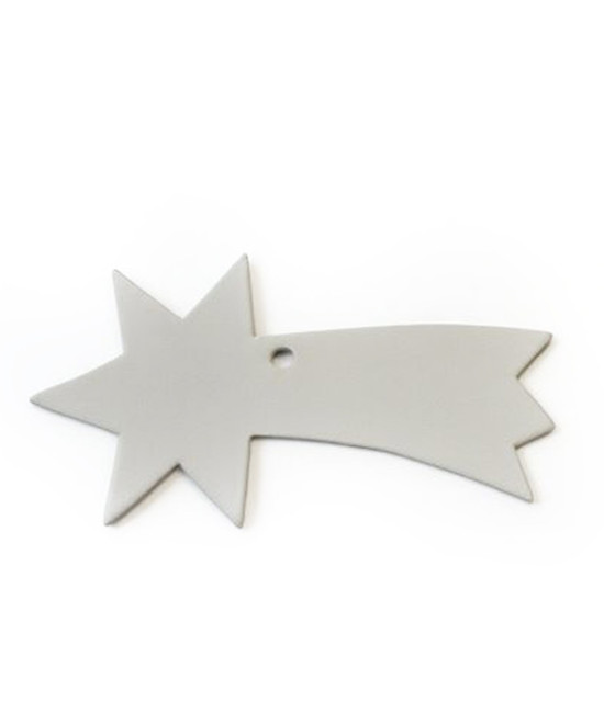 Světle šedá vánoční ozdoba kometa 619-1214-20