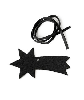 Černá vánoční ozdoba kometa 619-1214-60