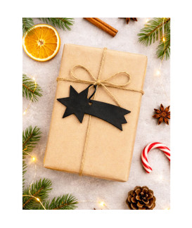 Černá vánoční ozdoba kometa 619-1214-60