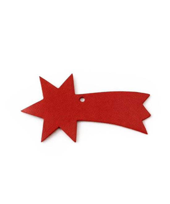 Červená vánoční ozdoba kometa 619-1214-31